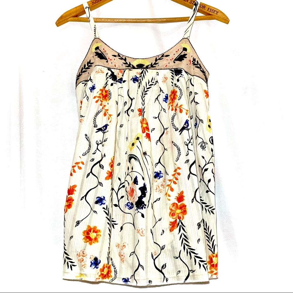 Anthropologie Embroidered Camisole